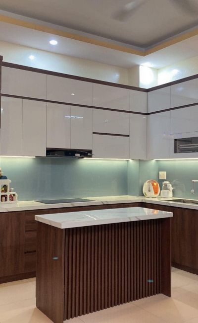 TỦ BẾP GỖ MDF LÕI XANH